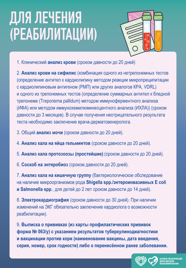 Порядок госпитализации в круглосуточной стационар ГБУЗ «НПЦ ДП ДЗМ»